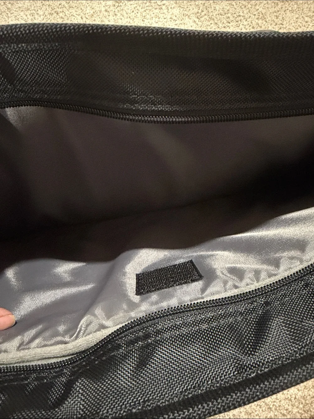 Think! Black Nylon Laptop Briefcase with Shoulder Strap